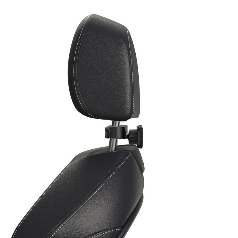 Išmaniojo telefono planšetės laikiklis 4,7'' - 12,3'' automobilio galvos atramai juoda