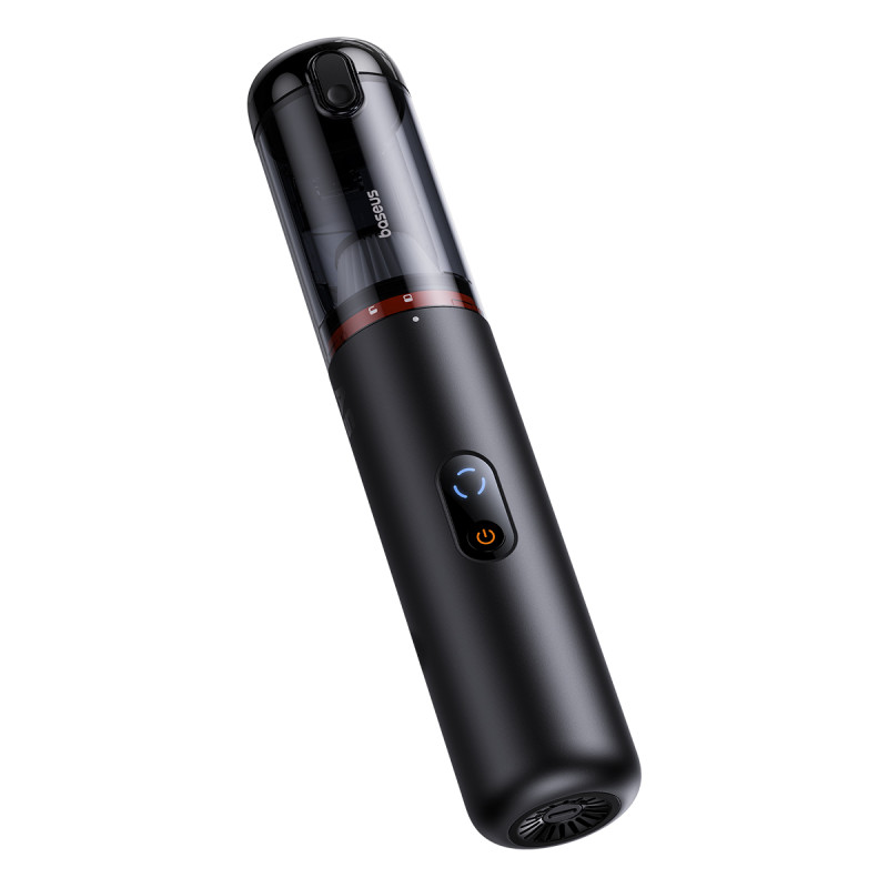 Baseus A5 USB-C 130W automobilinis dulkių siurblys su apšvietimu, juodas