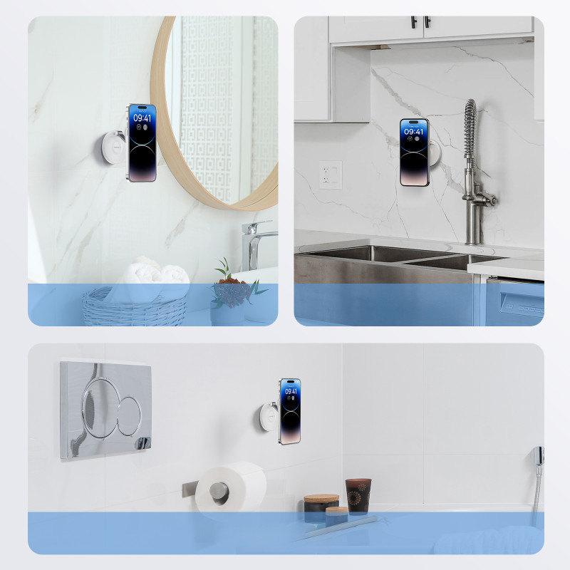 MagPro sulankstomas magnetinis telefono laikiklis, baltas