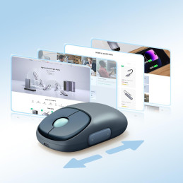 
Belaidė kompiuterio pelė MU102 FUN+ Bluetooth 2.4 GHz, juoda
