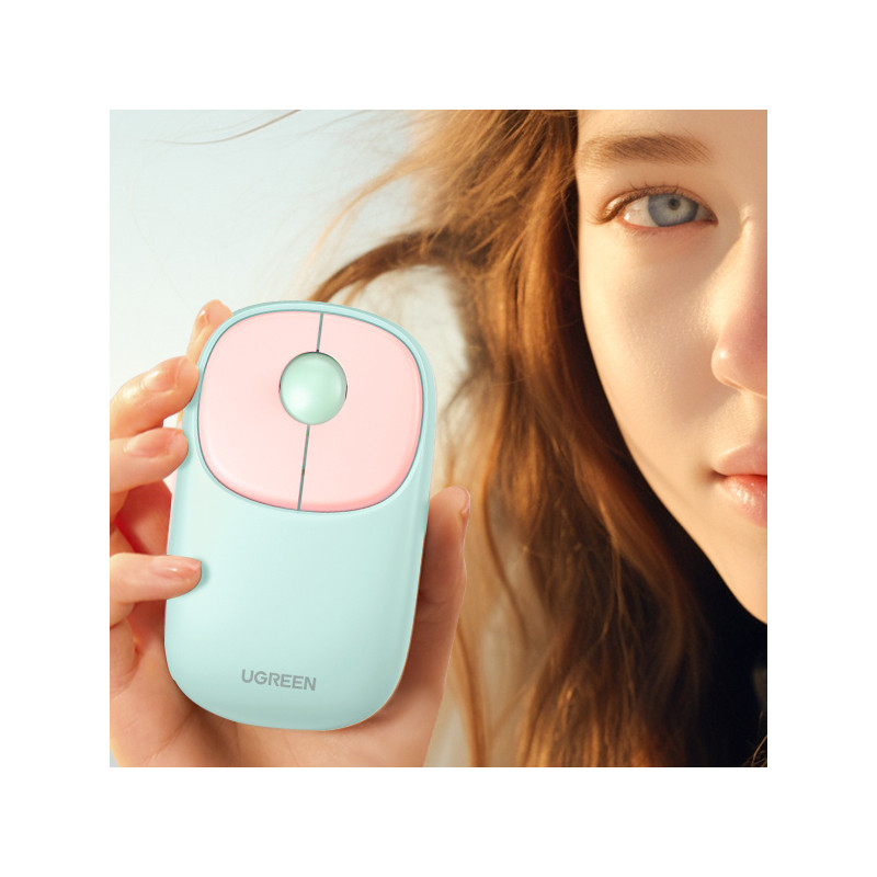 Belaidė kompiuterio pelė MU102 FUN+ Bluetooth 2,4 GHz, rožinė