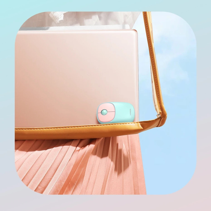 Belaidė kompiuterio pelė MU102 FUN+ Bluetooth 2,4 GHz, rožinė