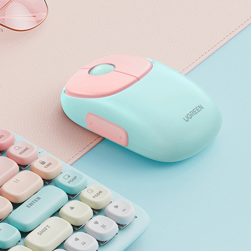 Belaidė kompiuterio pelė MU102 FUN+ Bluetooth 2,4 GHz, rožinė