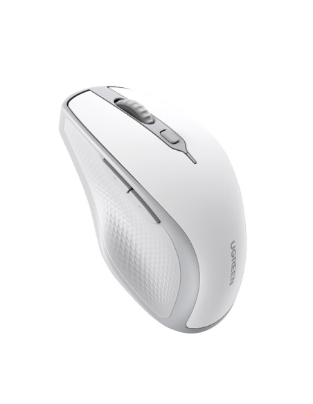 
Ergonomiška belaidė kompiuterio pelė MU101 Bluetooth 2.4 GHz, balta
