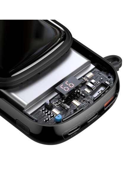 Greito įkrovimo maitinimo blokas 20000mAh 20W QC-PD-SCP-FCP kabelis iPhone Lightning Black