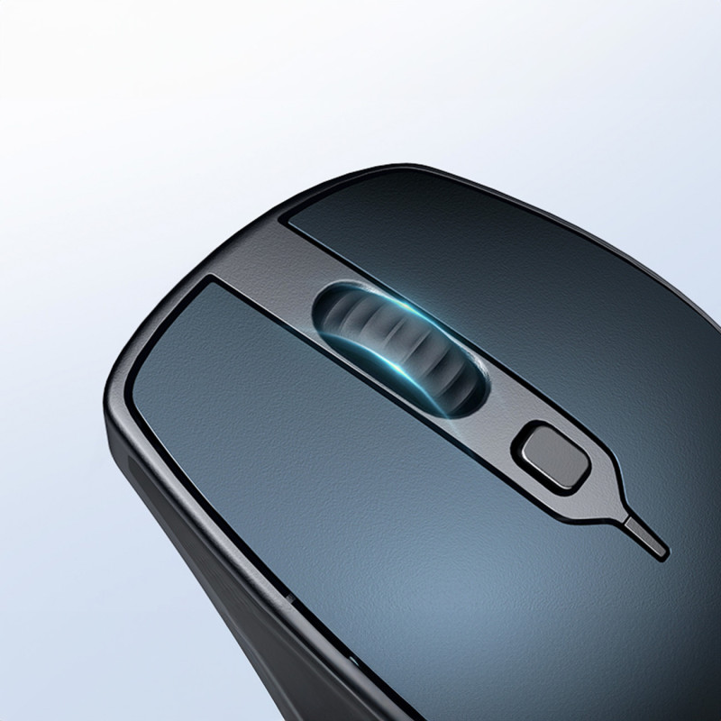 Ergonomiška belaidė pelė kompiuteriui MU101 Bluetooth 2.4 GHz mėlyna