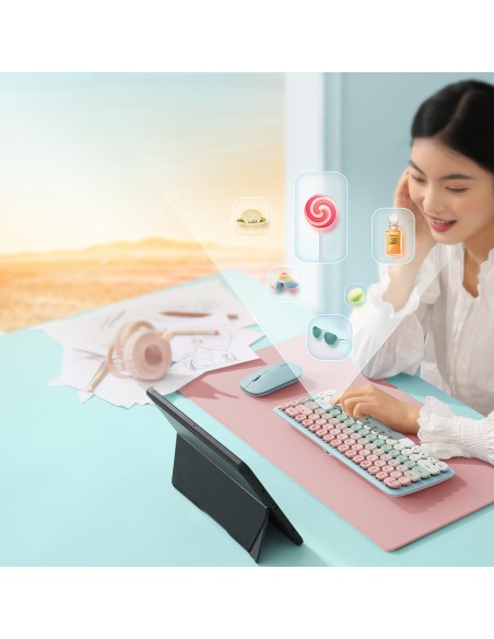 KU101 Bluetooth USB-C belaidė klaviatūra su apšvietimu, rožinė
 
KU101 Bluetooth USB-C belaidė klaviatūra su apšvietimu, rožinė