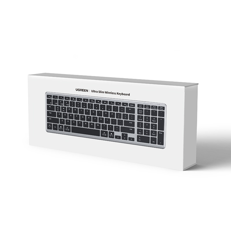 NumLock KU005 Bluetooth 2.4 GHz belaidė klaviatūra, juoda