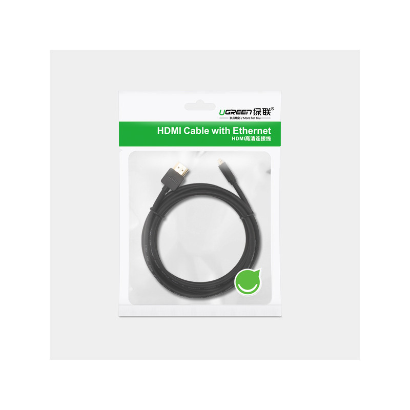Garso Vaizdo kabelis microHDMI - HDMI 2.0 2m juodas