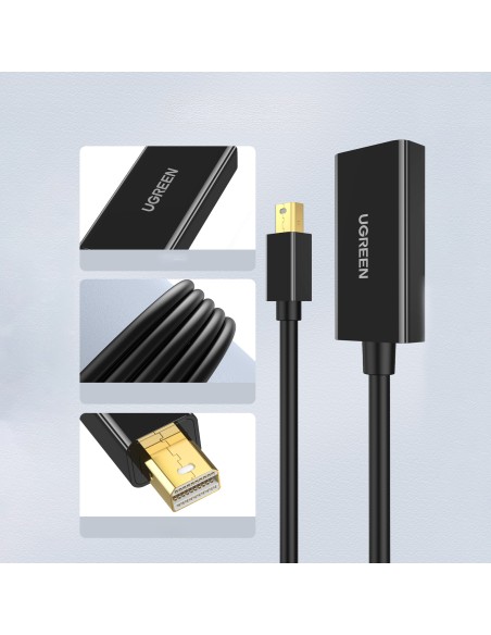 Mini DP DisplayPort – HDMI 4K kabelio adapteris, juodas
 
Mini DP DisplayPort – HDMI 4K kabelio adapteris, juodas