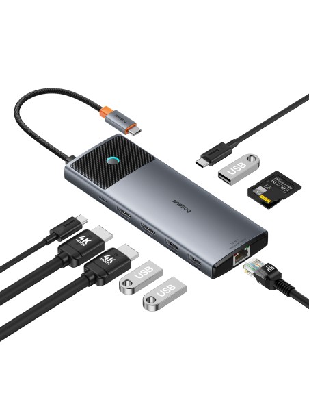 10in1 HUB adapteris USB-C prie HDMI / USB-A / USB-C / RJ45 / SD / TF / USB-C PD pilkas
 
10in1 HUB adapteris USB-C prie HDMI / USB-A / USB-C / RJ45 / SD / TF / USB-C PD pilkas