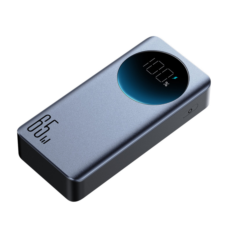 Skaitmeninis maitinimo blokas 20000mAH 65W 3A USB USB-C juodas