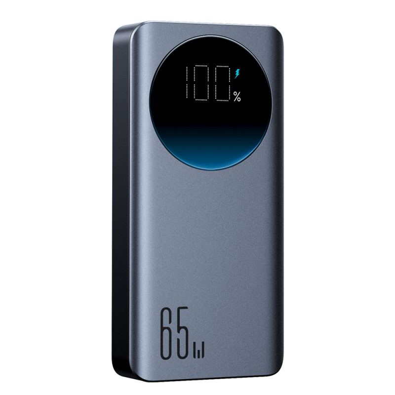 Skaitmeninis maitinimo blokas 20000mAH 65W 3A USB USB-C juodas