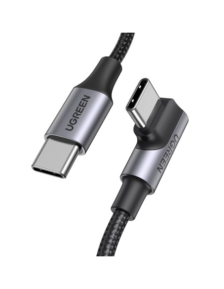 
Pintas kampinis USB-C laidas 480Mb/ s, 2m, juodas ir pilkas
