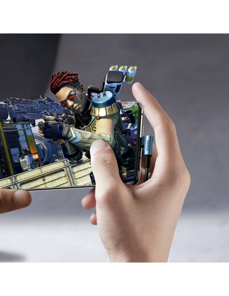 
Pintas kampinis USB-C laidas 480Mb/ s, 2m, juodas ir pilkas
