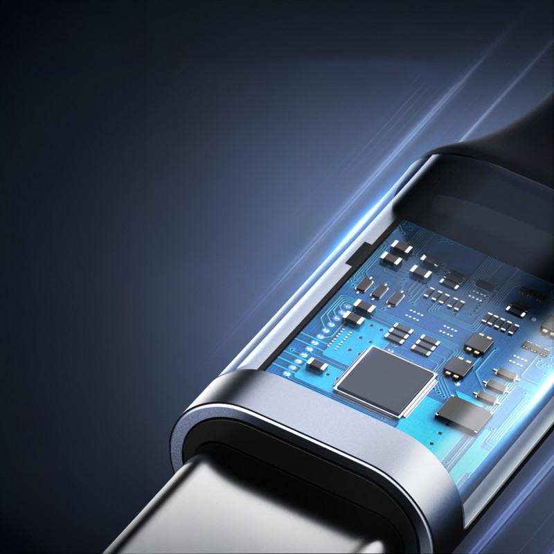 
Pintas kampinis USB-C laidas 480Mb/ s, 2m, juodas ir pilkas
