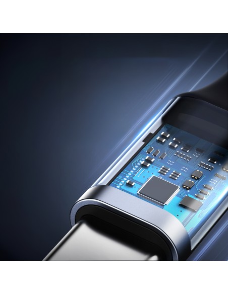 
Pintas kampinis USB-C laidas 480Mb/ s, 2m, juodas ir pilkas
