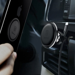 
Magnetinis automobilinio telefono laikiklis oro angai, sidabrinis
