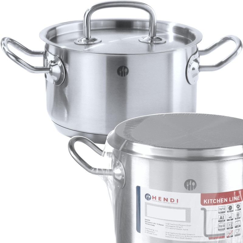 Kitchen Line žemas puodas su dangčiu 1,5 l sk. 160 x 75 h – Hendi 836002 Kitchen Line žemas puodas su dangčiu 1,5 l sk. 160 x 75 h – Hendi 836002