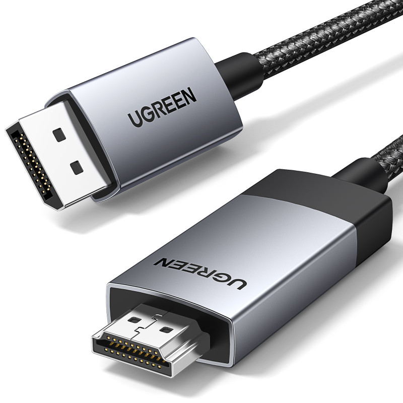 
Pintas DisplayPort – HDMI 4K 60Hz laidas, 1 m, pilkas
