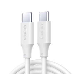 
USB-C PD QC kabelis 100W 5A 480Mb/ s 1m baltas
