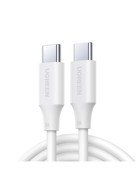 
USB-C PD QC kabelis 100W 5A 480Mb/ s 2m baltas
