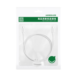 
USB-C PD QC kabelis 100W 5A 480Mb/ s 2m baltas
