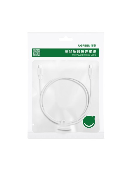 
USB-C PD QC kabelis 100W 5A 480Mb/ s 2m baltas
