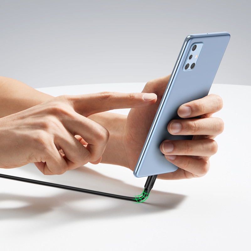 
USB-C PD QC kabelis 100W 5A 480Mb/ s 1,5m juodas
