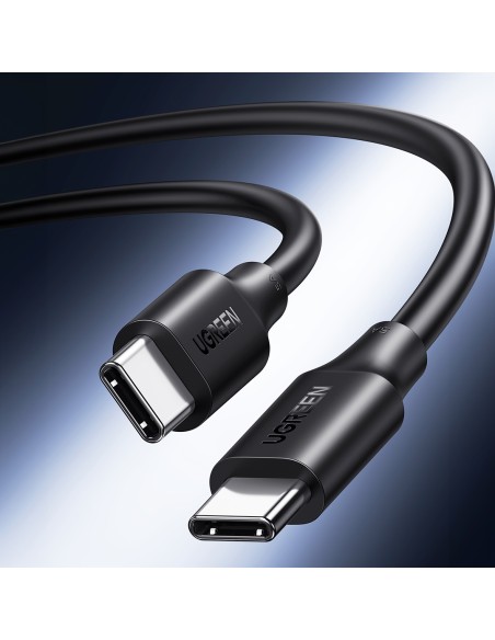 
USB-C PD QC kabelis 100W 5A 480Mb/ s 1,5m juodas
