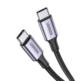 
Pintas USB-C laidas 5A 480Mb/ s 0,5m juodos ir pilkos spalvos
