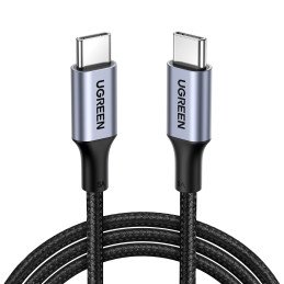
Pintas USB-C laidas 5A 480Mb/ s 0,5m juodos ir pilkos spalvos
