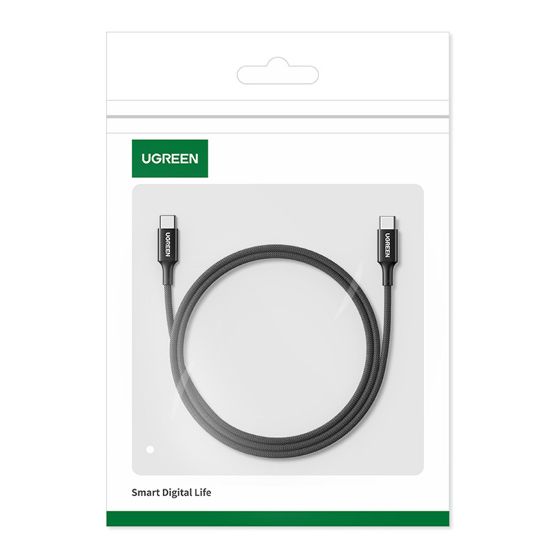 Pintas USB-C laidas PD 100W 5A 480Mb/ s 1m juodas
