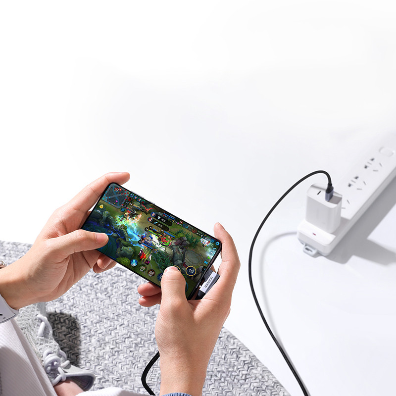 Kampinis USB - USB-C laidas 5Gb/ s 3A 1m juodas