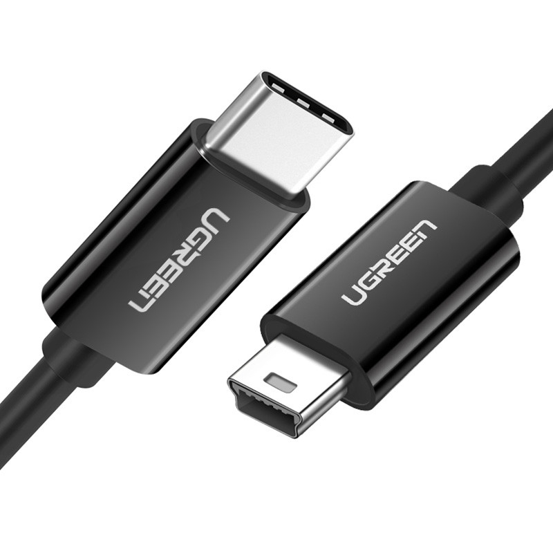 
USB-C - miniUSB laidas 480Mbps 1m juodas
