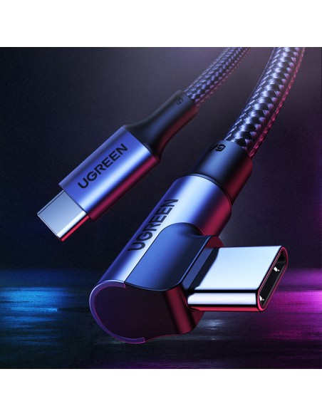 Kampinis USB-C PD QC laidas 100W 5A 1m juodas
 
Kampinis USB-C PD QC laidas 100W 5A 1m juodas