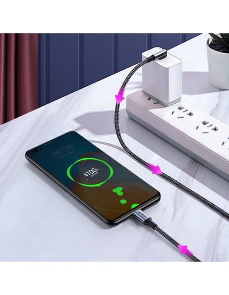 Kampinis USB-C PD QC laidas 100W 5A 1m juodas
 
Kampinis USB-C PD QC laidas 100W 5A 1m juodas