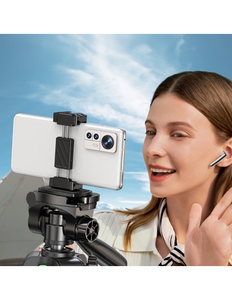 Profesionalus trikojis išmaniesiems telefonams ir fotoaparatams, 175 cm, juodos ir pilkos spalvos
 
Profesionalus trikojis išmaniesiems telefonams ir fotoaparatams, 175 cm, juodos ir pilkos spalvos