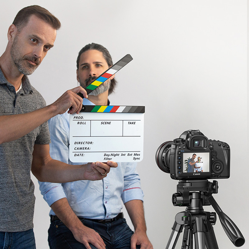 Profesionalus trikojis išmaniesiems telefonams ir fotoaparatams, 175 cm, juodos ir pilkos spalvos