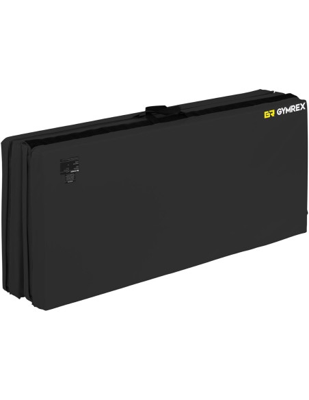 Čiužinio kilimėlis gimnastikos reabilitacinis sulankstomas 200 x 120 x 5 cm juodas