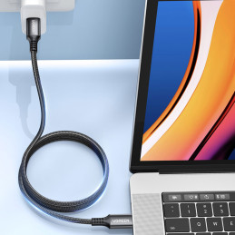 
USB-C laidas 100W 5A PD 480Mbps 3m pilkas

