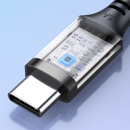 
USB-C laidas 100W 5A PD 480Mbps 3m pilkas
