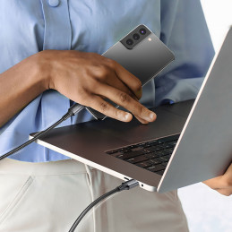 
USB-C laidas 100W 5A PD 480Mbps 3m pilkas
