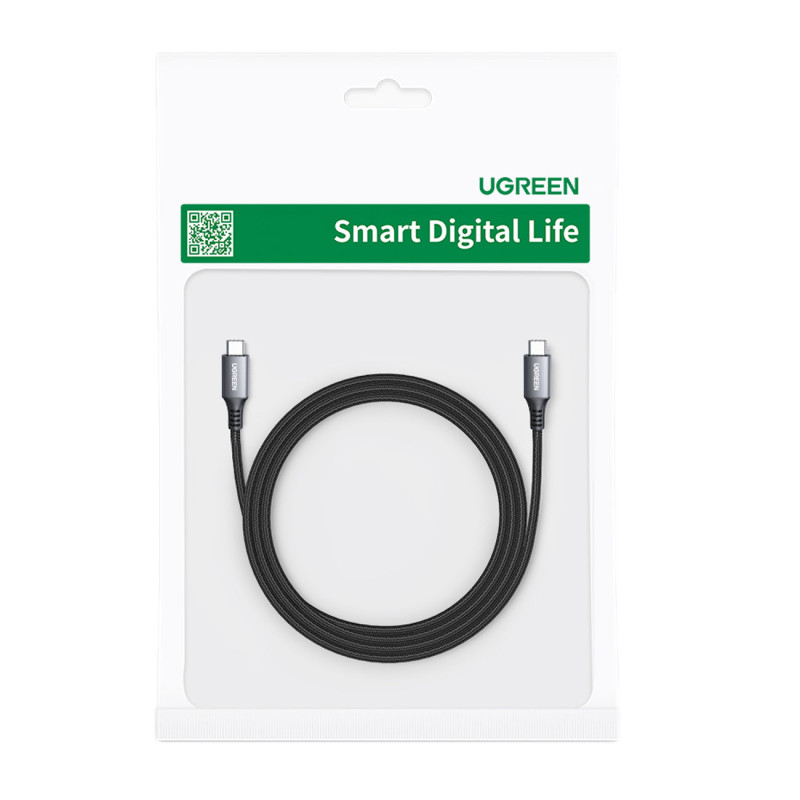 USB-C laidas 100W 5A PD 480Mbps 3m pilkas
