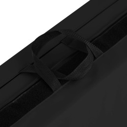 Čiužinio kilimėlis gimnastikos reabilitacinis sulankstomas 200 x 120 x 5 cm juodas