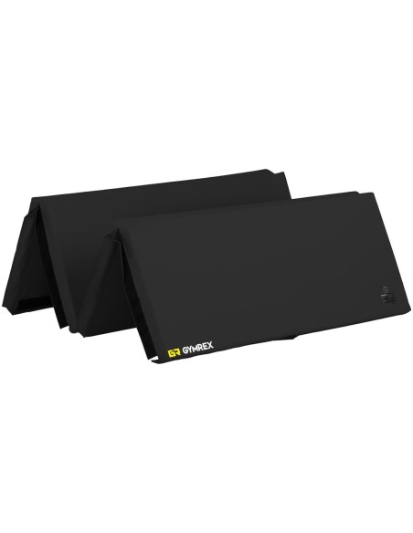 Čiužinio kilimėlis gimnastikos reabilitacinis sulankstomas 200 x 120 x 5 cm juodas