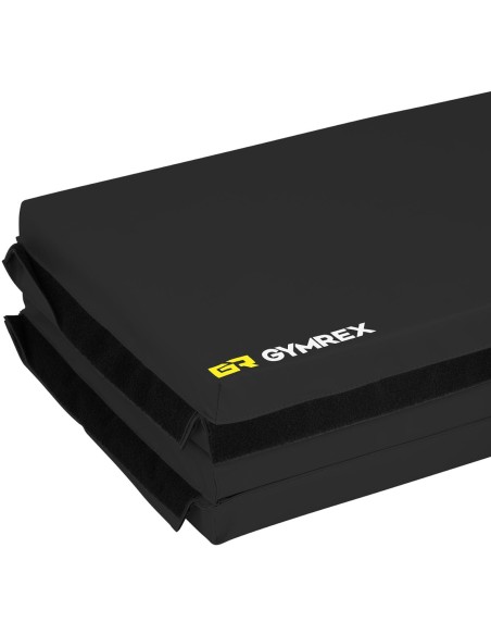 Čiužinio kilimėlis gimnastikos reabilitacinis sulankstomas 200 x 120 x 5 cm juodas