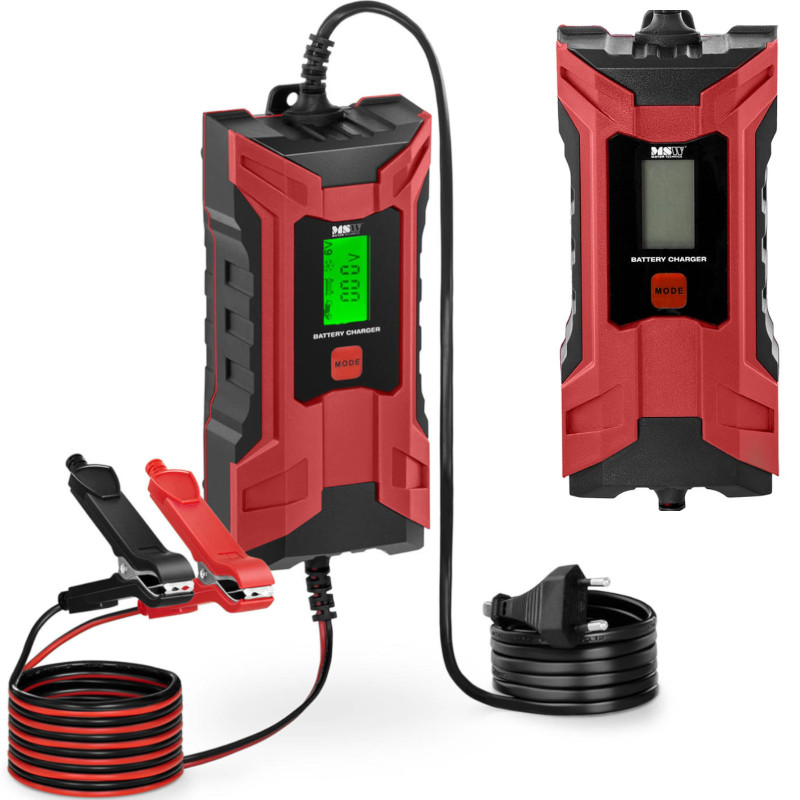 Automatinis automobilinis įkroviklis su LCD atminties funkcija 70 W 6/12 V 2/4 A