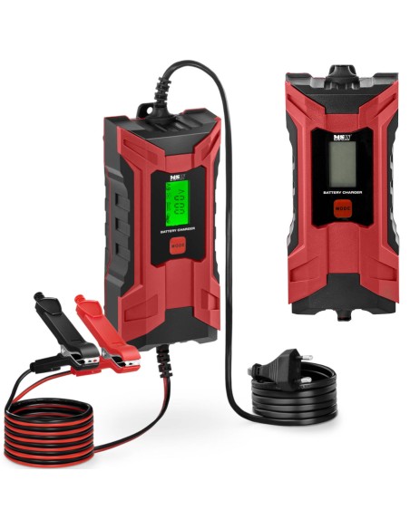 Automatinis automobilinis įkroviklis su LCD atminties funkcija 70 W 6/12 V 2/4 A Automatinis automobilinis įkroviklis su LCD atminties funkcija 70 W 6/12 V 2/4 A