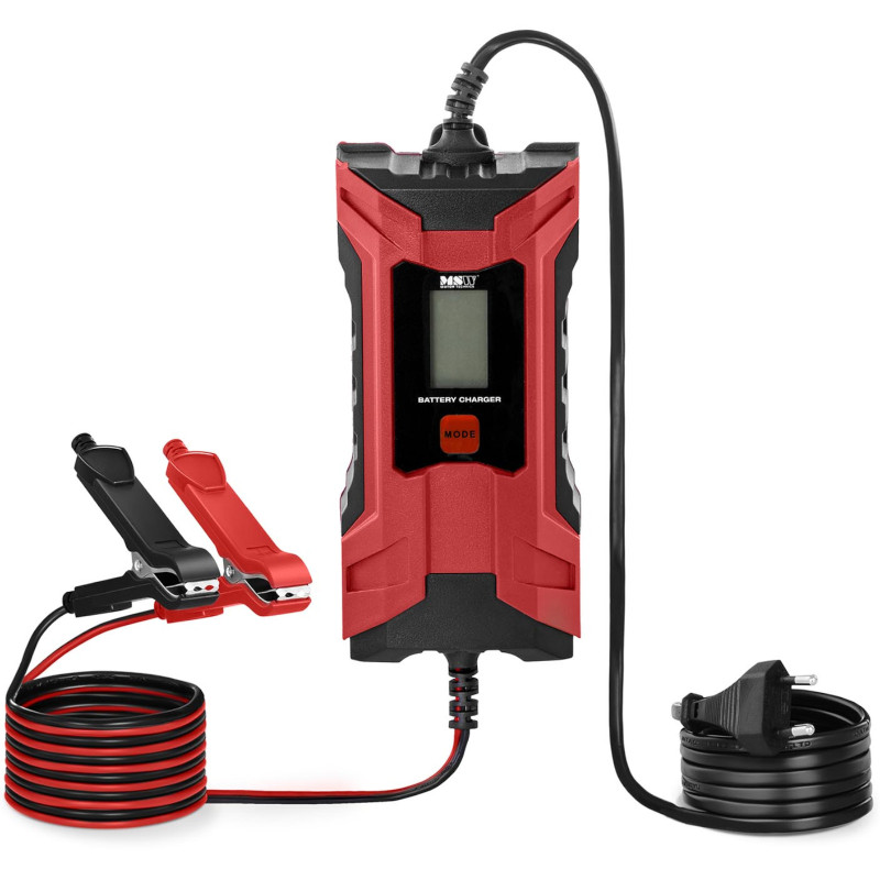 Automatinis automobilinis įkroviklis su LCD atminties funkcija 70 W 6/12 V 2/4 A